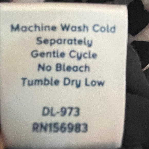 Small black Cream Allison Joy long dress. Elastic waist two button neck closure. - Picture 7 of 8